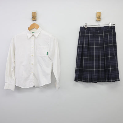 【中古】香川県 高松中央高等学校 女子制服 4点（ブレザー・シャツ・スカート）sf025615