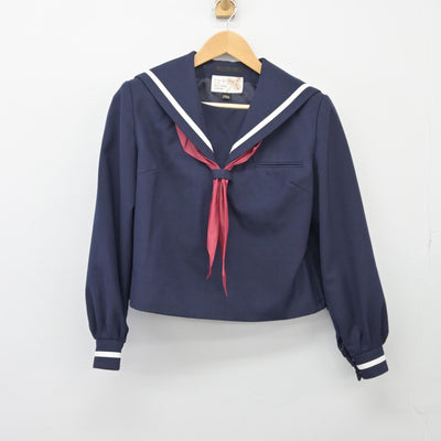 【中古】香川県 屋島中学校 女子制服 2点（セーラー服）sf025619