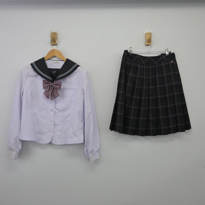 【中古】広島県 広島桜が丘高等学校 女子制服 5点（ブレザー・ニット・セーラー服・スカート）sf025620