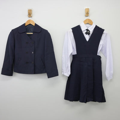 【中古】東京都 桐朋女子中学校・高等学校 女子制服 5点（ブレザー・シャツ・ジャンパースカート）sf025627