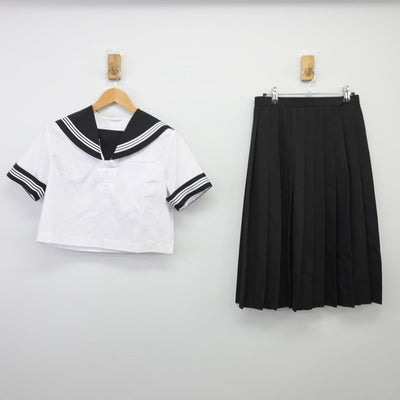 【中古】青森県 三沢市立第一中学校 女子制服 3点（セーラー服・スカート）sf025628