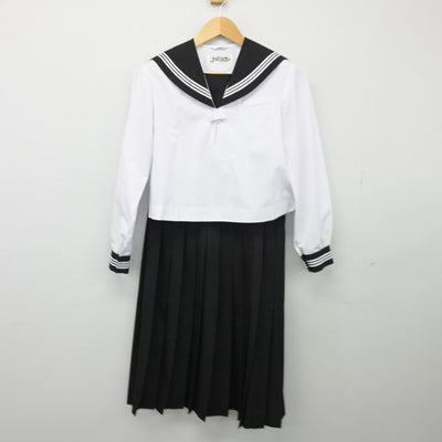 【中古】青森県 三沢市立第一中学校 女子制服 4点（セーラー服・セーラー服・スカート）sf025629