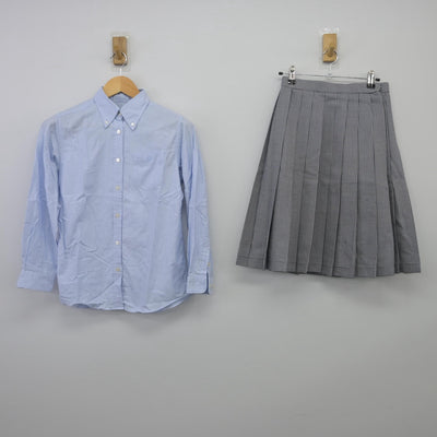 【中古】神奈川県 聖セシリア女子高等学校 女子制服 4点（ベスト・シャツ・スカート）sf025633