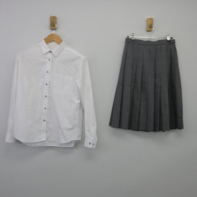 【中古】大阪府 近畿大学附属高等学校 女子制服 5点（ブレザー・シャツ・スカート）sf025645