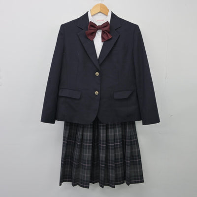 【中古】大阪府 箕面自由学園高等学校 女子制服 4点（ブレザー・シャツ・スカート）sf025651