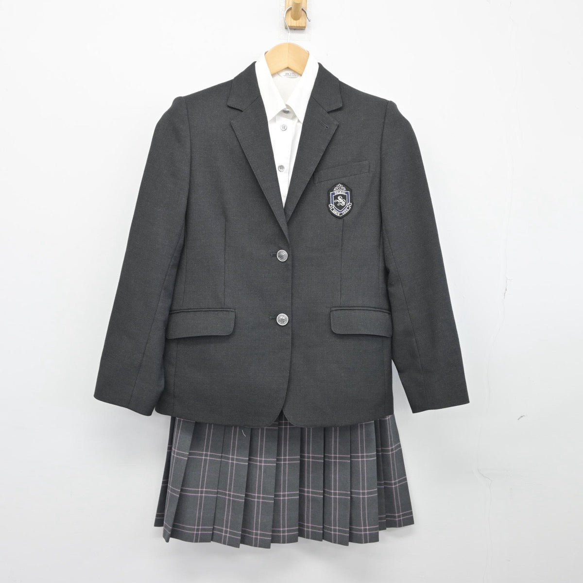 【中古】大阪府 大阪成蹊女子高等学校 女子制服 5点（ブレザー・シャツ・スカート）sf025657