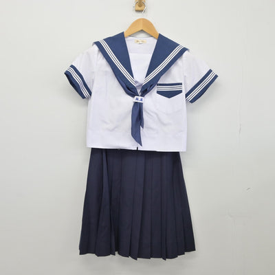 【中古】大阪府 大阪成蹊女子高等学校 女子制服 3点（セーラー服・スカート）sf025658