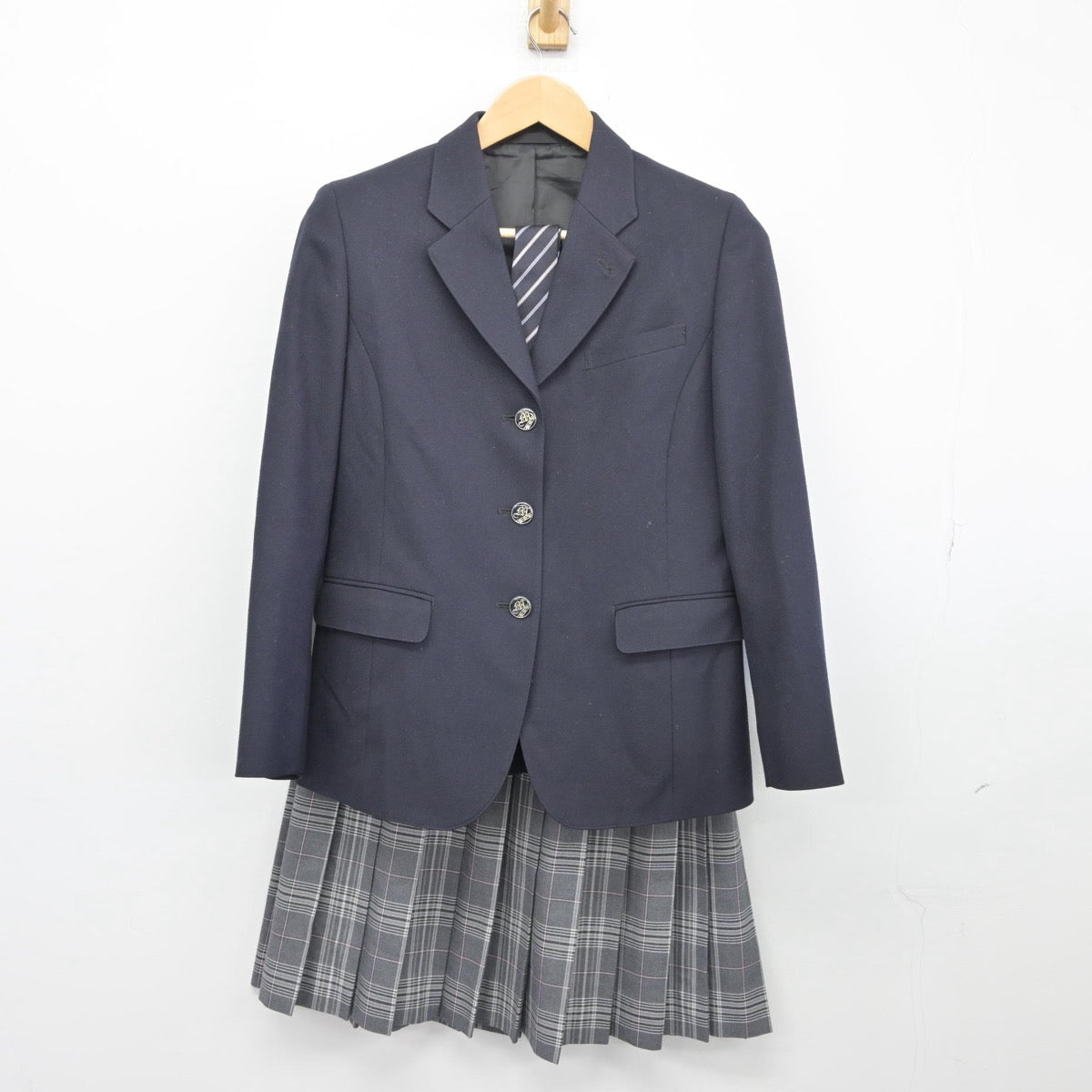 【中古】東京都 三鷹中等教育学校/前期制服 女子制服 5点（ブレザー・ニット・スカート）sf025686