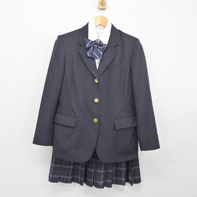 【中古】東京都 墨田川高等学校 女子制服 4点（ブレザー・シャツ・スカート）sf025690