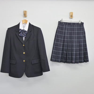 【中古】東京都 墨田川高等学校 女子制服 4点（ブレザー・シャツ・スカート）sf025690