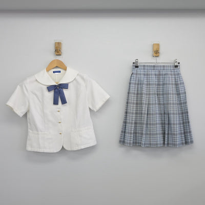 【中古】山梨県 山梨学院高等学校 女子制服 5点（シャツ・スカート）sf025696