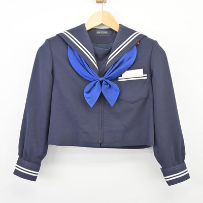 【中古】山梨県 春日居中学校 女子制服 3点（セーラー服・スカート）sf025703