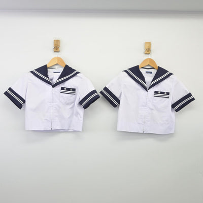 【中古】山梨県 春日居中学校 女子制服 3点（セーラー服・スカート）sf025704