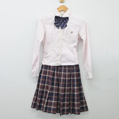 【中古】福岡県 福岡大学附属若葉高等学校 女子制服 4点（ブレザー・シャツ・スカート）sf025707