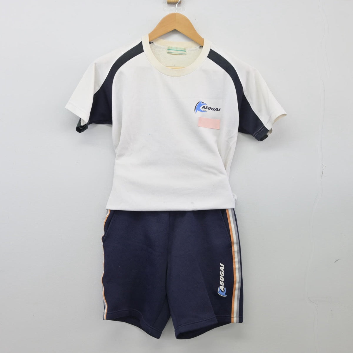 【中古】山梨県 春日居中学校 女子制服 2点（体操服 上・体操服 下）sf025708