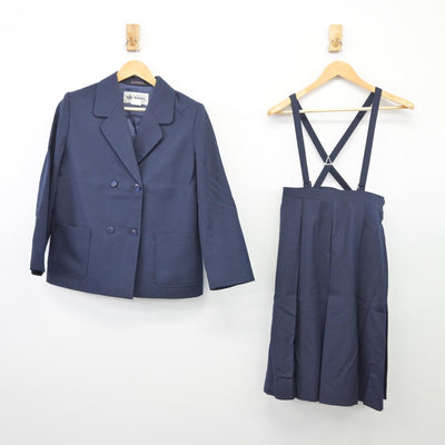 【中古】茨城県 協和中学校 女子制服 3点（ブレザー・スカート）sf025712