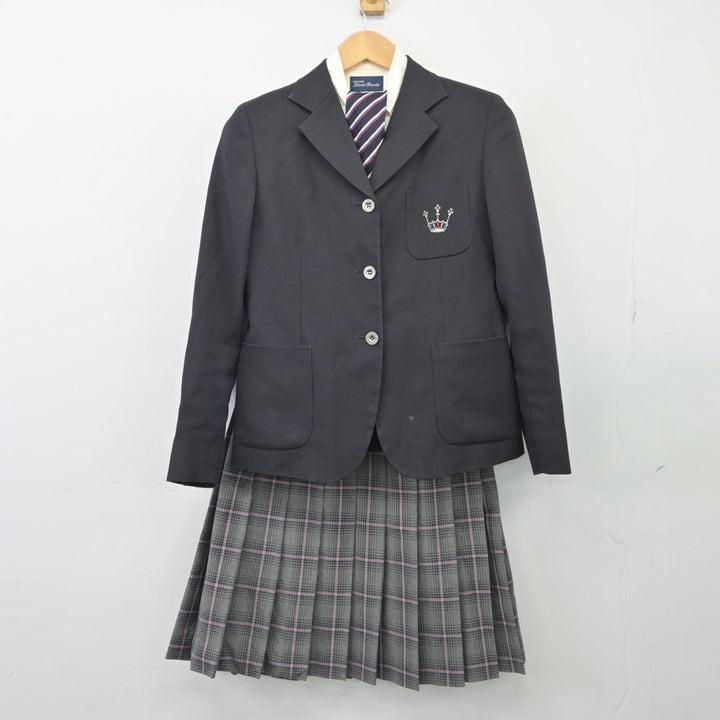 【中古制服】岡山県 岡山商科大学附属高等学校 女子制服 4点（ブレザー・シャツ・スカート）sf025725【リサイクル学生服】 | 中古制服通販パレイド