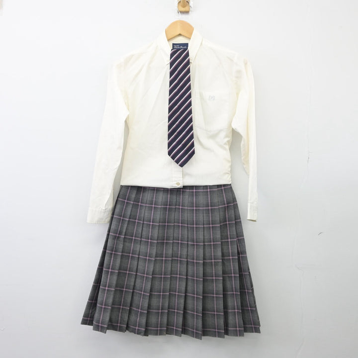 【中古制服】岡山県 岡山商科大学附属高等学校 女子制服 4点（ブレザー・シャツ・スカート）sf025725【リサイクル学生服】 | 中古制服通販パレイド