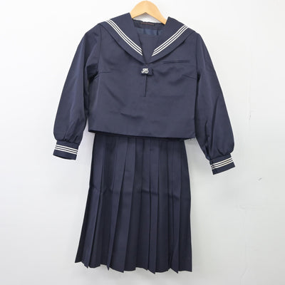 【中古】静岡県 三島北高等学校 女子制服 2点（セーラー服・スカート）sf025727