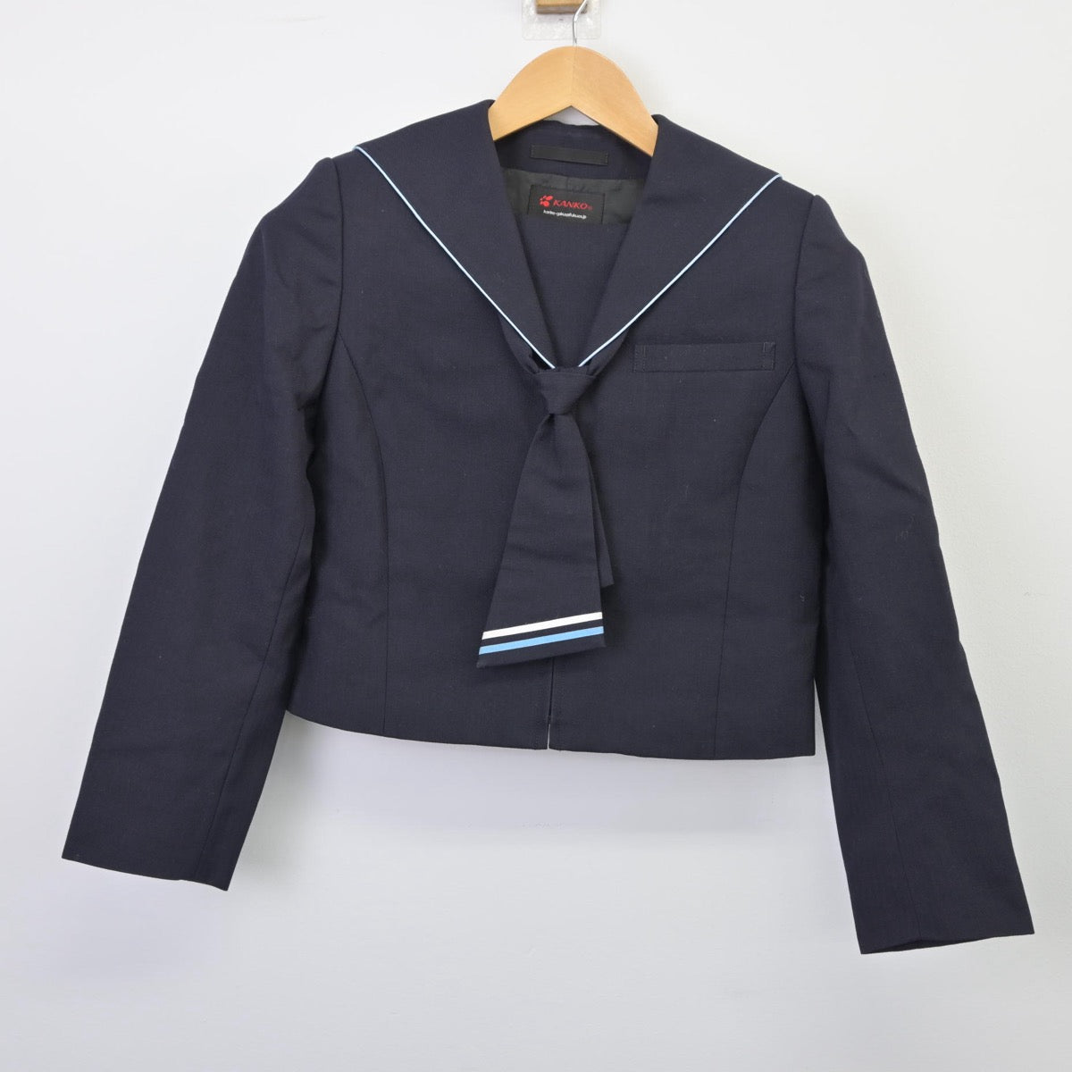 【中古】静岡県 熱海中学校 女子制服 4点（セーラー服・スカート）sf025728