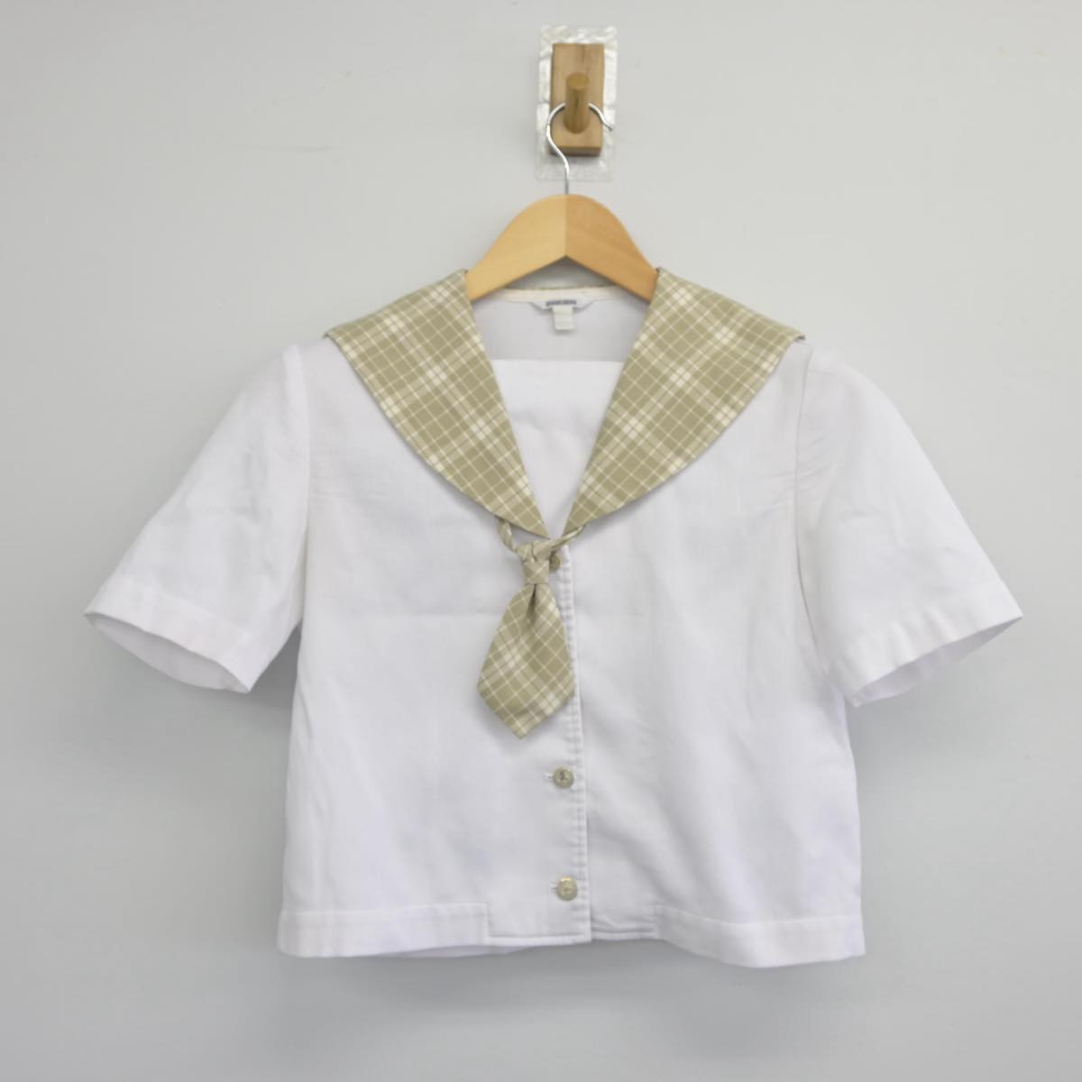 【中古】埼玉県 越谷南高等学校 女子制服 2点（セーラー服）sf025750