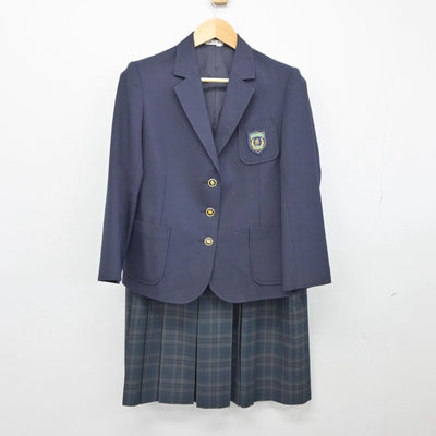 【中古】長崎県 長与町立高田中学校 女子制服 3点（ブレザー・ベスト・スカート）sf025756