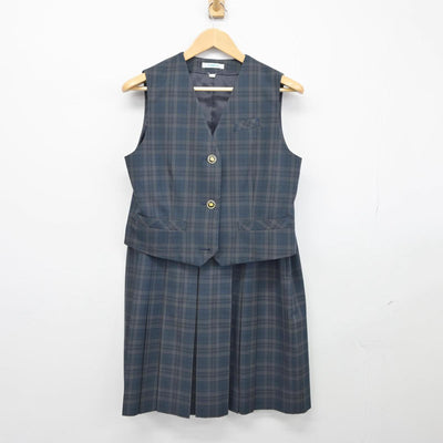 【中古】長崎県 長与町立高田中学校 女子制服 3点（ブレザー・ベスト・スカート）sf025756