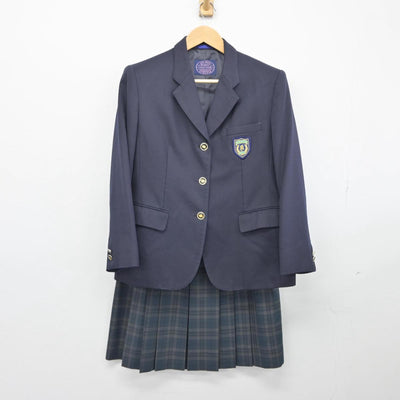 【中古】長崎県 長与町立高田中学校 女子制服 3点（ブレザー・ベスト・スカート）sf025757