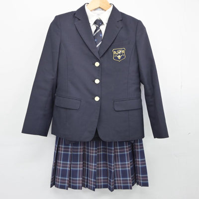 【中古】神奈川県 白鵬女子高等学校 女子制服 5点（ブレザー・シャツ・ニット・スカート）sf025775