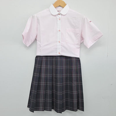 【中古】福岡県 西日本短期大学附属高等学校 女子制服 2点（シャツ・スカート）sf025779