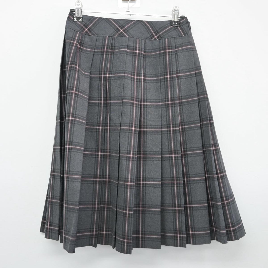 中古制服】山口県 柳井商工高等学校 女子制服 3点（シャツ・スカート