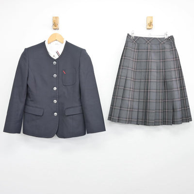 【中古】山口県 柳井商工高等学校 女子制服 3点（ブレザー・シャツ・スカート）sf025782