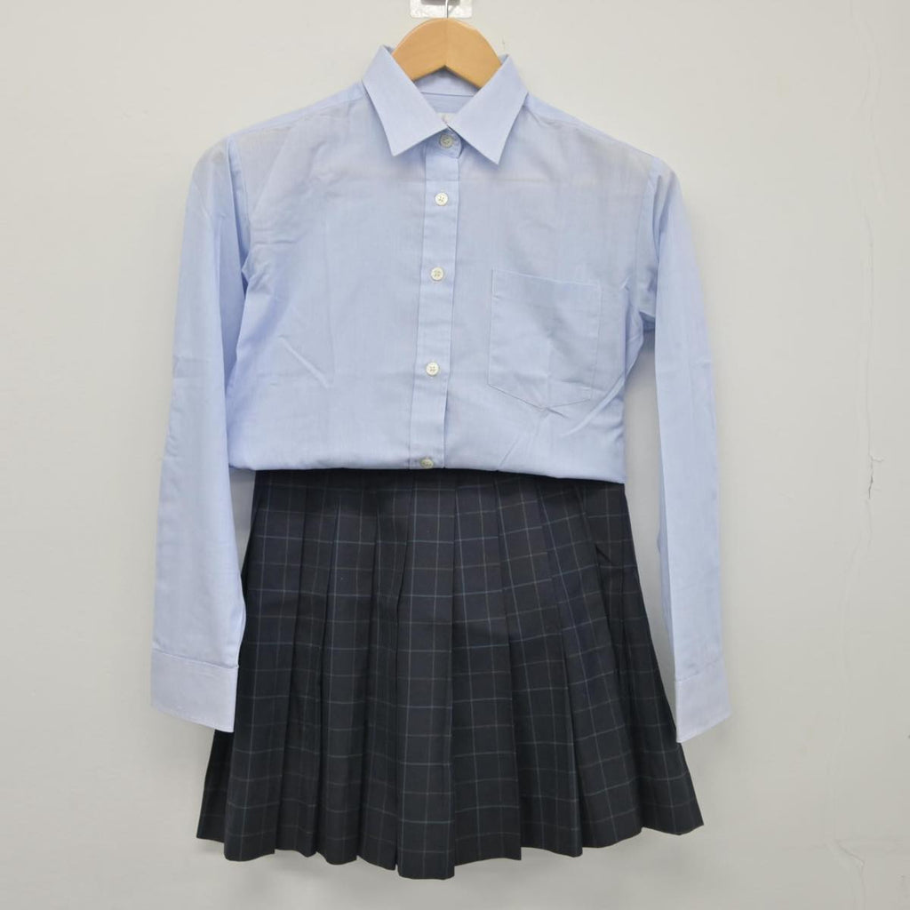 【中古】神奈川県 横浜立野高等学校 女子制服 2点（シャツ・スカート）sf025788