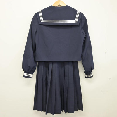 【中古】山口県 田布施中学校 女子制服 4点（セーラー服・スカート）sf025792