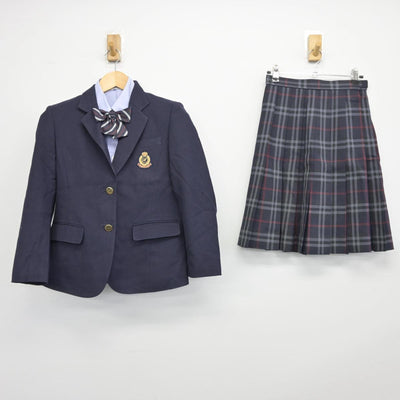 【中古】茨城県 霞ヶ浦高等学校 女子制服 5点（ブレザー・シャツ・スカート）sf025794