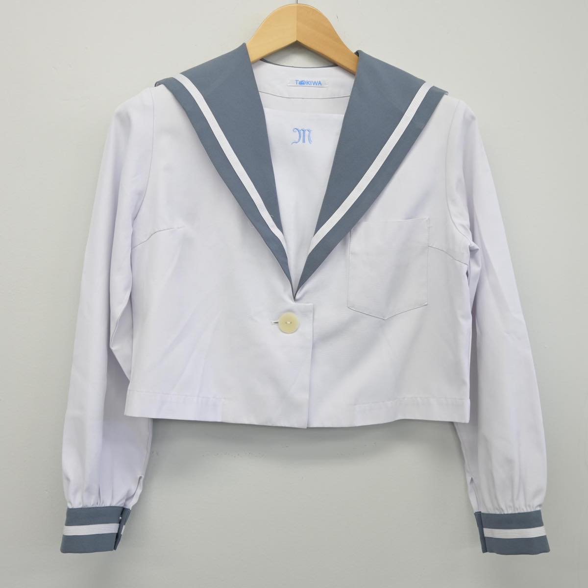 【中古】大分県 舞鶴高等学校 女子制服 3点（セーラー服・ニット）sf025799