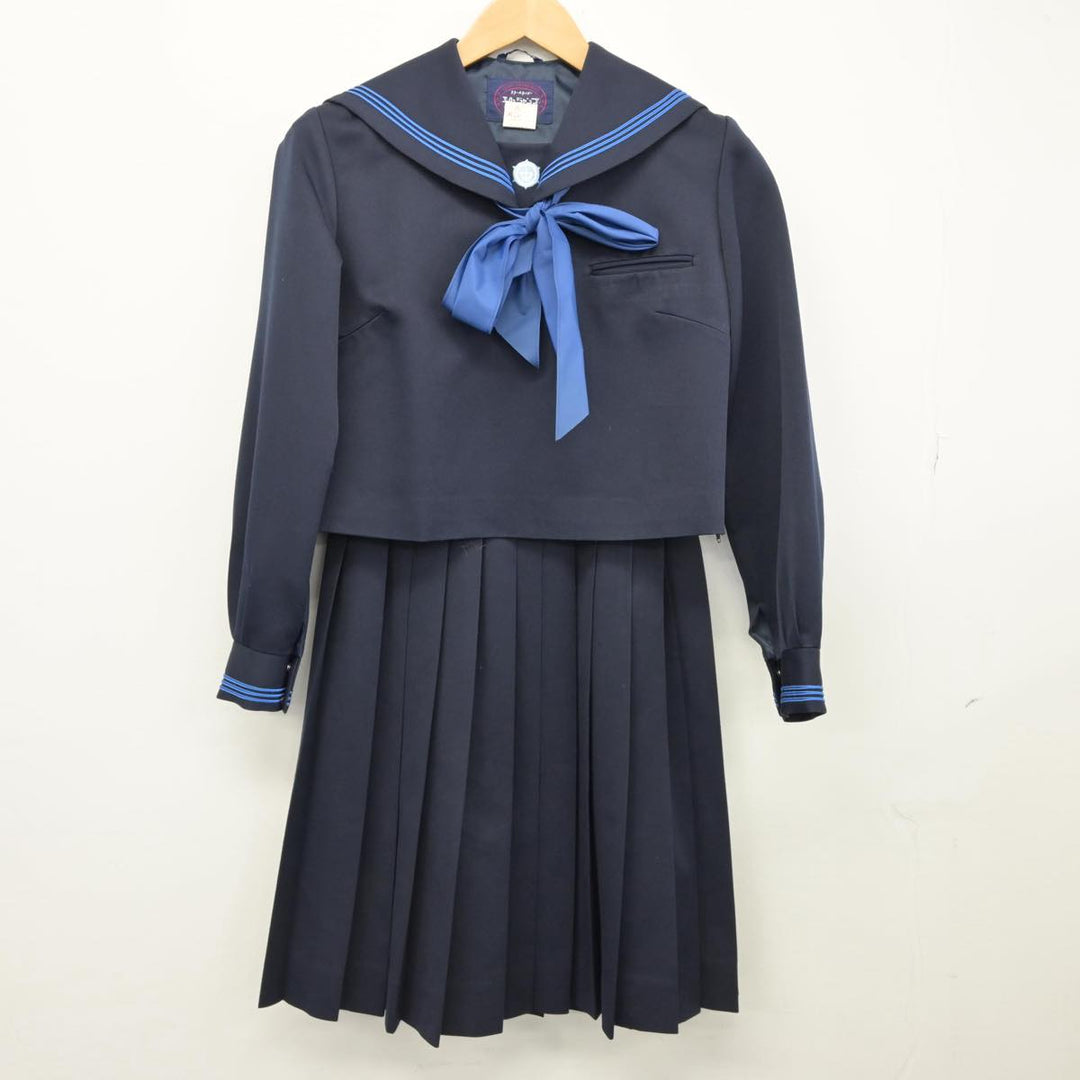 中古制服】岩手県 釜石東中学校 女子制服 4点（セーラー服