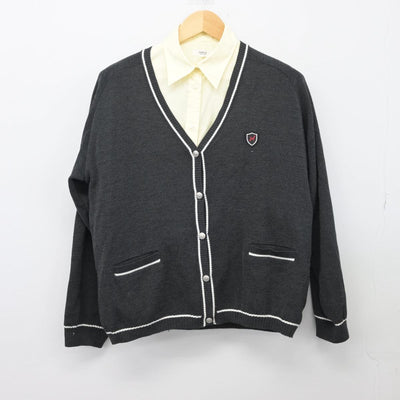 【中古】東京都 八王子学園八王子高等学校 女子制服 3点（ニット・シャツ）sf025810