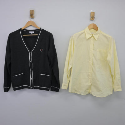 【中古】東京都 八王子学園八王子高等学校 女子制服 3点（ニット・シャツ）sf025810