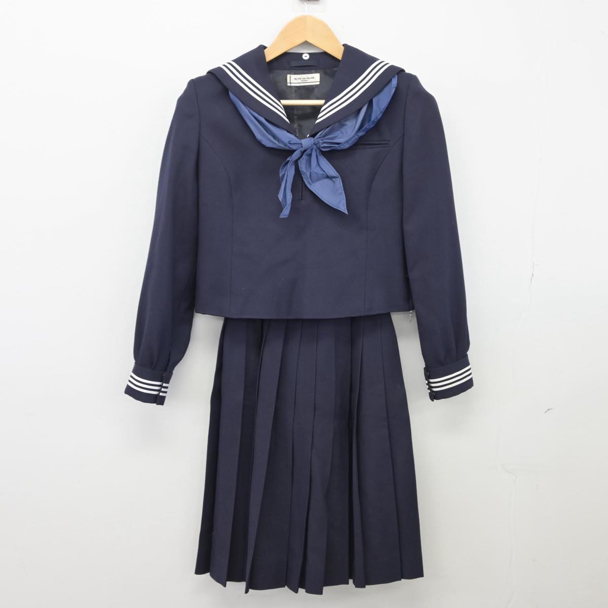 【中古】栃木県 栃木商業高等学校 女子制服 3点（セーラー服・スカート）sf025818