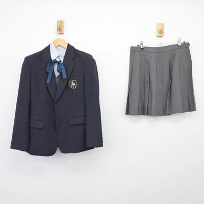 【中古】東京都 東京農業大学第三高等学校 女子制服 4点（ブレザー・ベスト・シャツ・スカート）sf025831