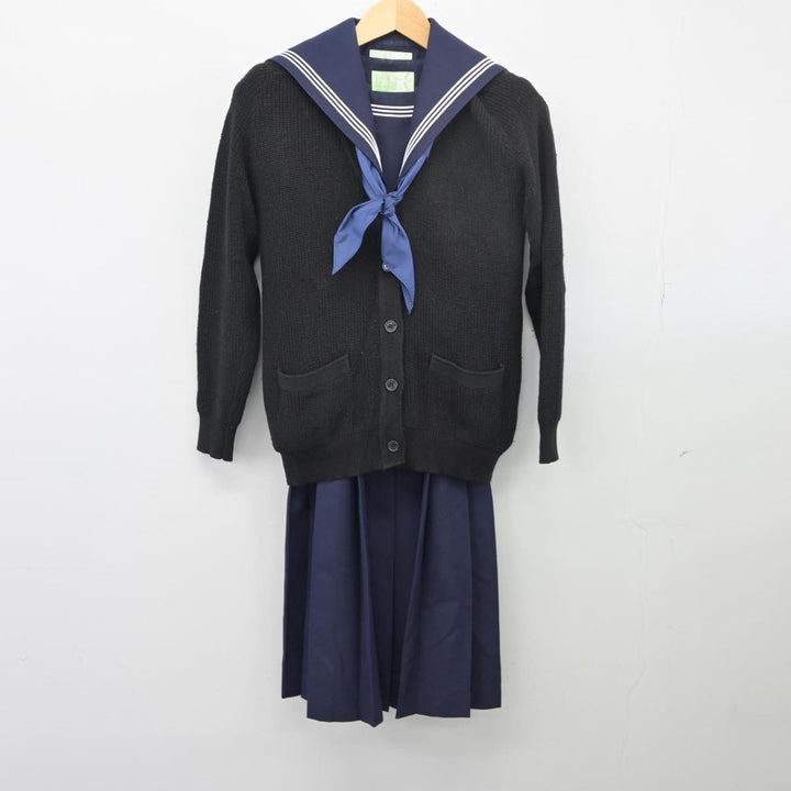 中古制服】福岡県 三宅中学校 女子制服 4点(セーラー服・ニット 中古制服】福岡県 三宅中学校 女子制服 4点(セーラー服・ニット