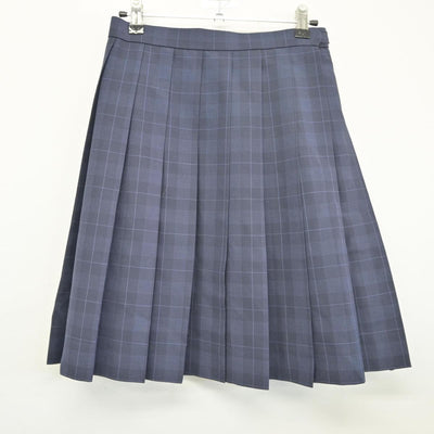 【中古】岡山県 岡山芳泉高等学校 女子制服 3点（ニットベスト・シャツ・スカート）sf025869