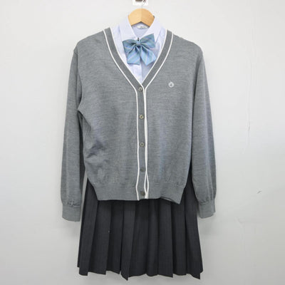 【中古】三重県 四日市メリノール学院高等学校 女子制服 5点（ブレザー・ニット・シャツ・スカート）sf025876