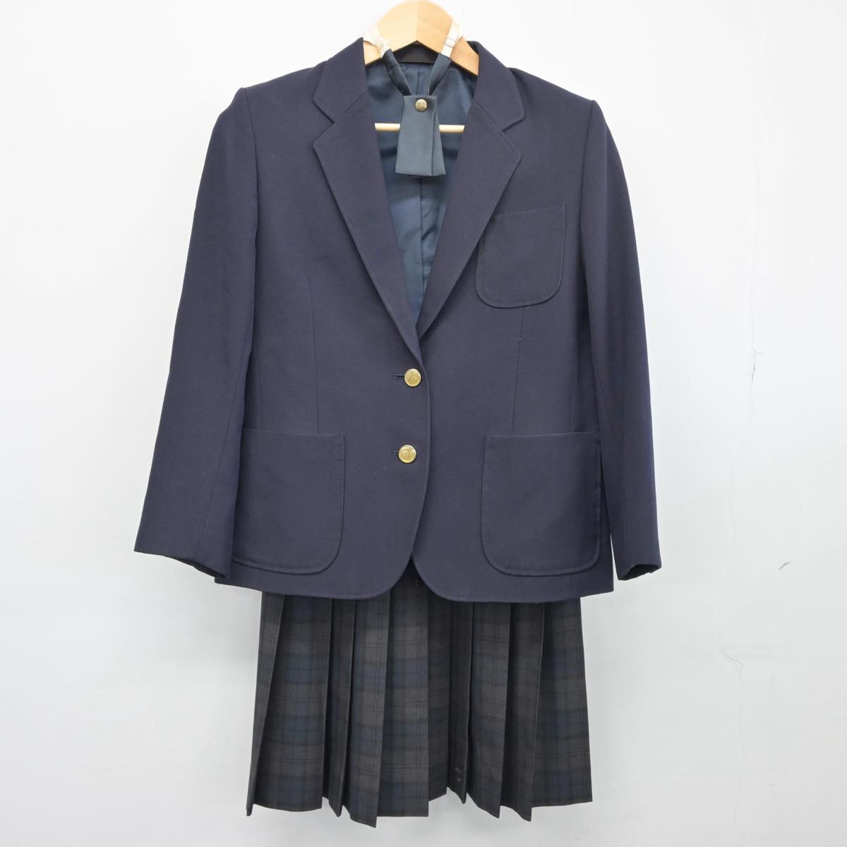 【中古】新潟県 寺泊中学校 女子制服 3点（ブレザー・スカート）sf025879