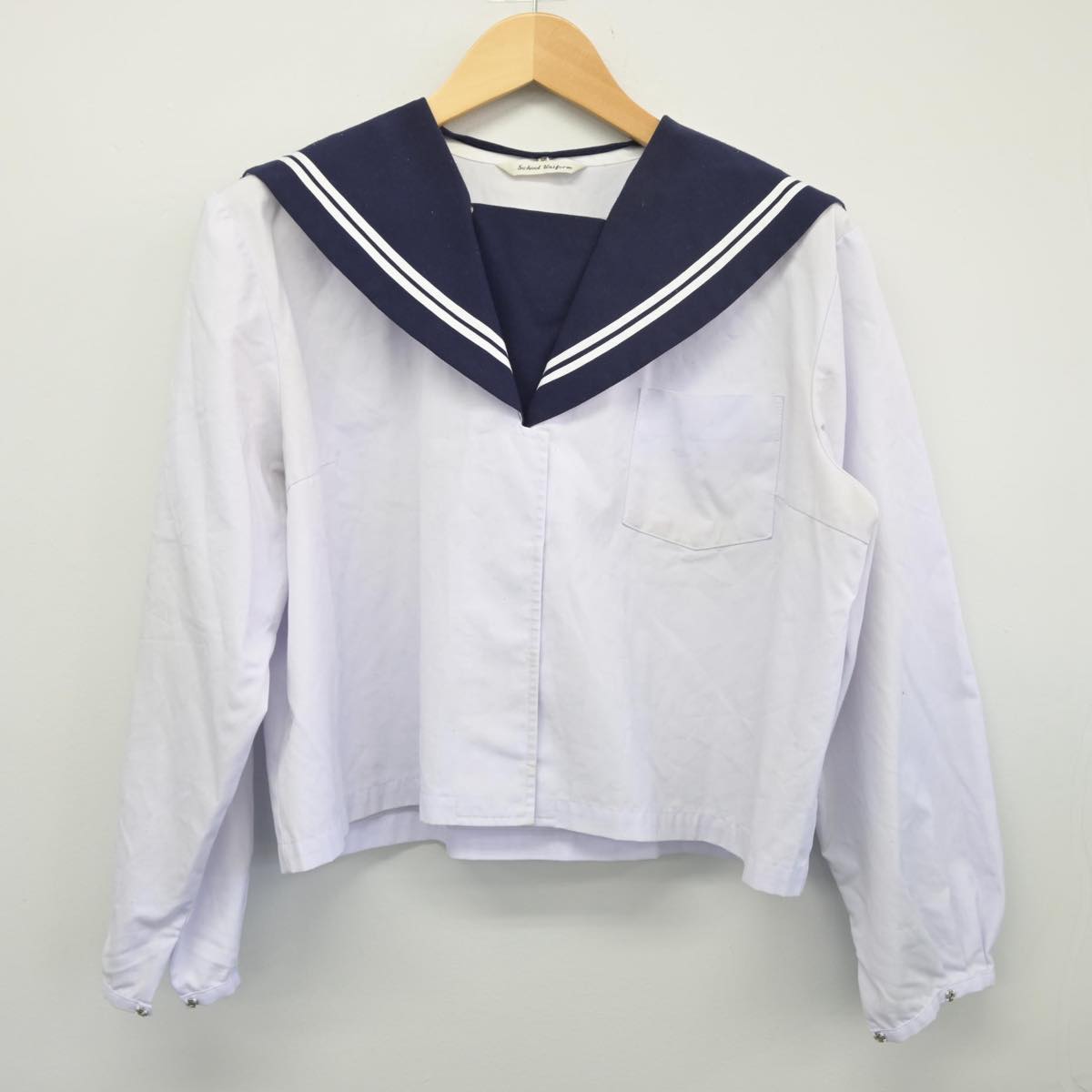 【中古】富山県 西部中学校 女子制服 2点（セーラー服・セーラー服）sf025889