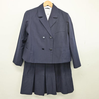 【中古】富山県 桜井高等学校 女子制服 4点（ブレザー・ベスト・シャツ・スカート）sf025890