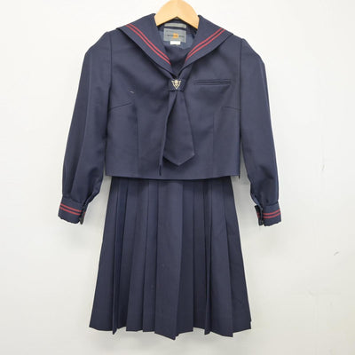 【中古】埼玉県 東中学校 女子制服 3点（セーラー服・スカート）sf025892