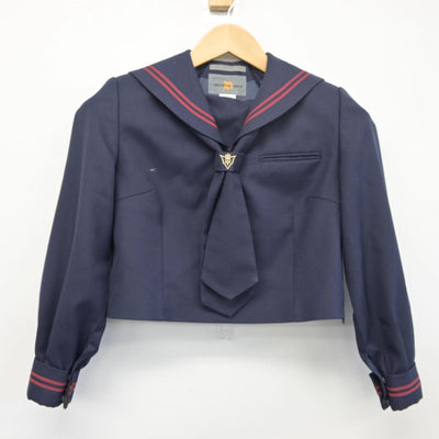 【中古】埼玉県 東中学校 女子制服 3点（セーラー服・スカート）sf025892