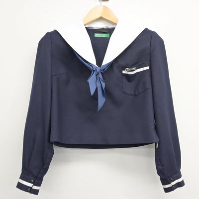 【中古】大分県 大分舞鶴高等学校 女子制服 4点（セーラー服・スカート）sf025899